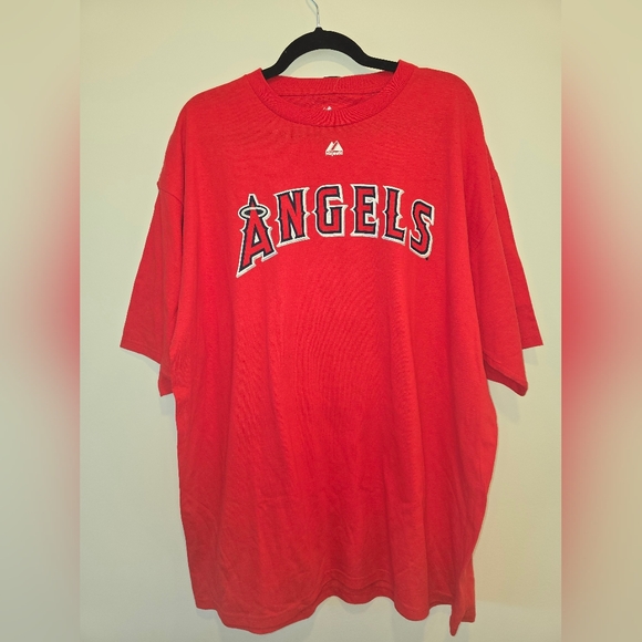 Majestic Other - Majestic Albert Pujols Anaheim Angels T-Shirt Men's Sz 2XL Red Official License